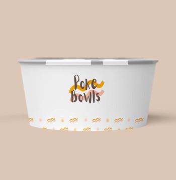 Ciotole da asporto personalizzate | Horeca Printing Lab