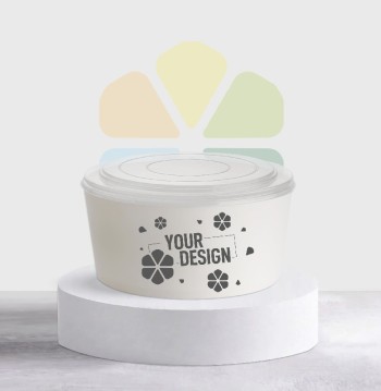 Ciotole di carta con coperchio